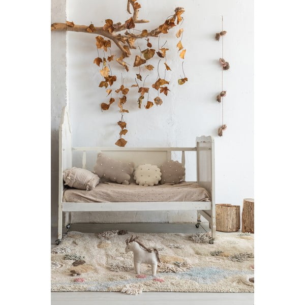 Бежово памучно детско килимче за игра 120x160 cm Path of Nature – Lorena Canals-image-1