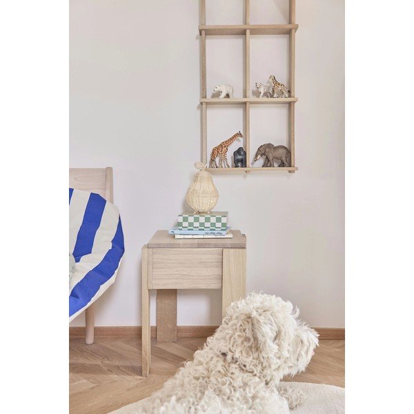 На няколко нива стенен рафт от масивен дъб в естествен цвят 37 cm Grid – OYOY Living Design-image-2