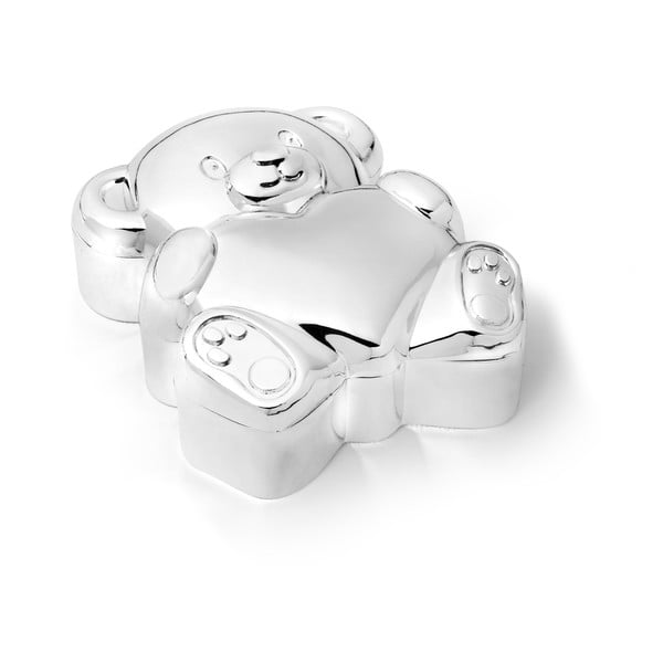 Метална кутия за първи зъбки 6x5x2 cm Bear with Heart – Zilverstad-image-3