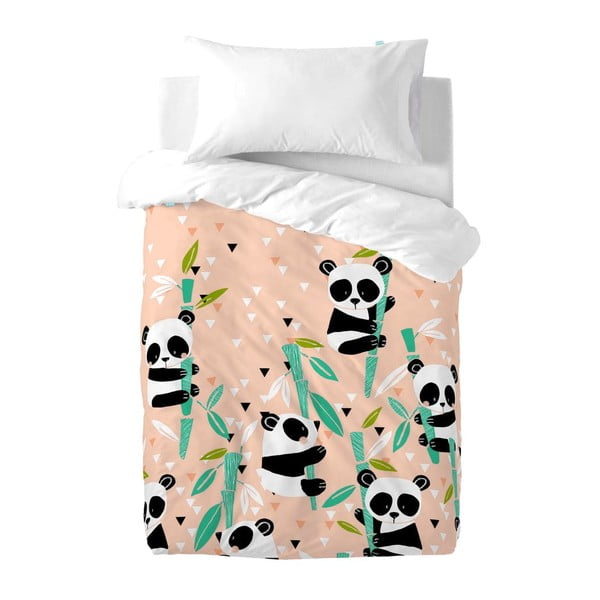 Детско памучно спално бельо , 100 x 120 cm Panda Garden - Moshi Moshi