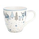 Бяла и синя чаша от фаянс Деца Forrest - Green Gate