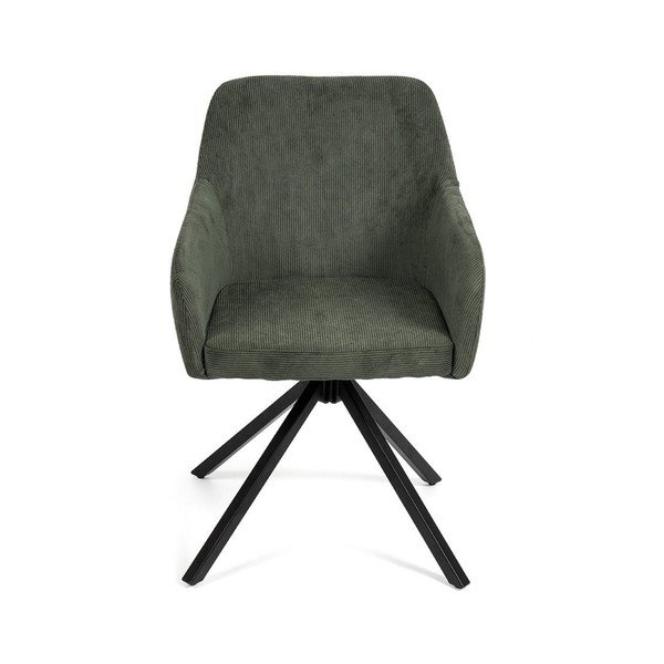 Зелен тапициран трапезен стол Lunio – Bonami Essentials-image-2