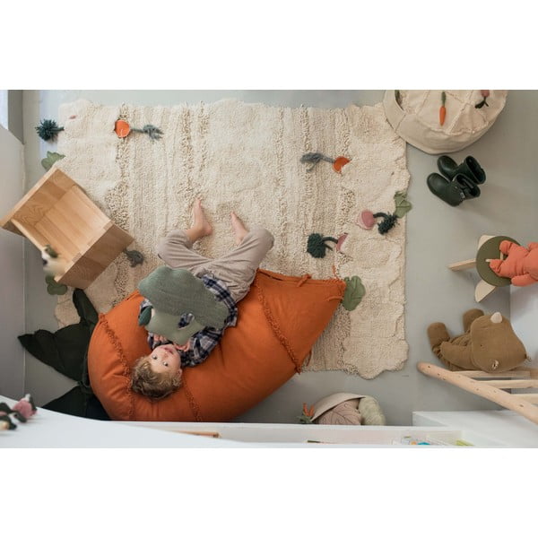 Зелен/оранжев детски пуф Cathy the Carrot – Lorena Canals-image-4