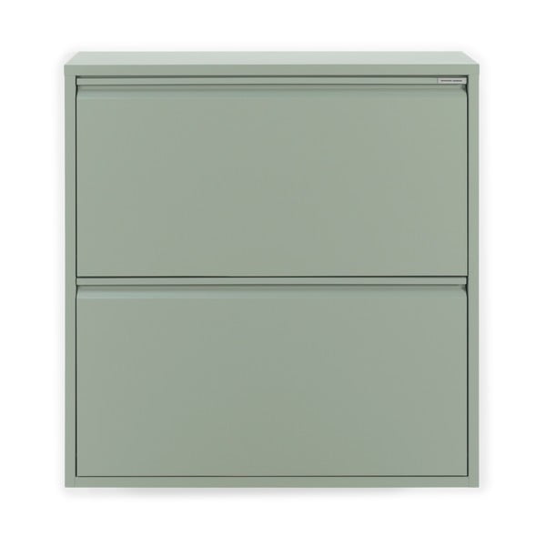 Сиво-зелена метална накланяща се стойка за обувки 75x77,5x22,5 cm Billy – Spinder Design-image-3