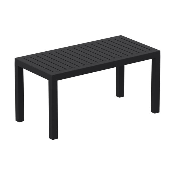 Černý zahradní konferenční stolek Resol Click-Clack, 90 x 45 cm
