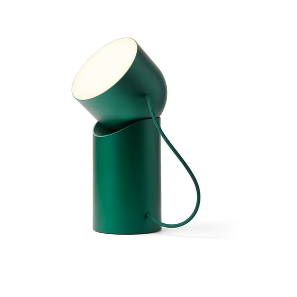 Тъмнозелена LED настолна лампа (височина 14 cm) Orbe – Lexon
