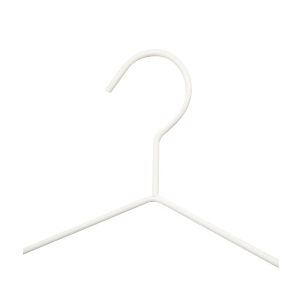 Комплект от 2 бели закачалки за дрехи с дървени детайли Матирани - Compactor-image-3