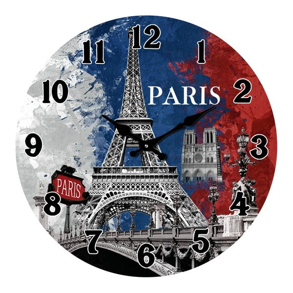 Стъклен часовник в Париж, 38 cm - Postershop