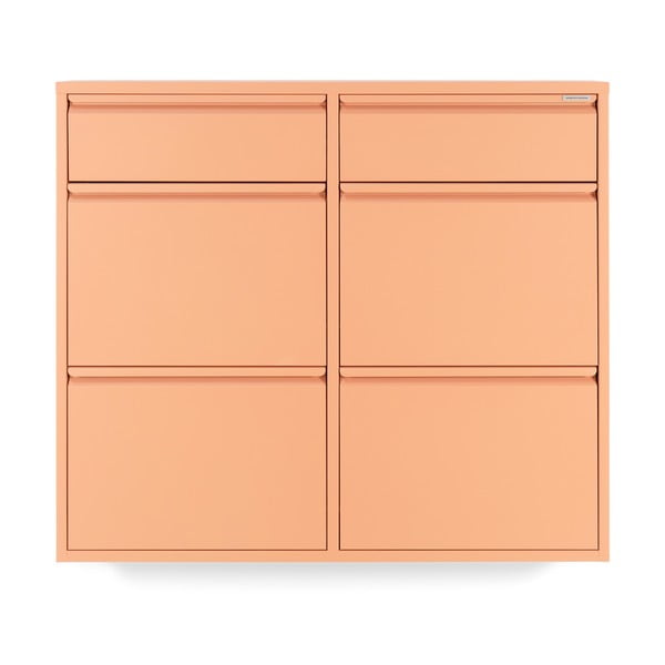 Метална накланяща се стойка за обувки в цвят сьомга 98x86x15 cm Billy – Spinder Design-image-2