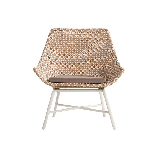 Кафяв градински стол Delphine - Hartman-image-4