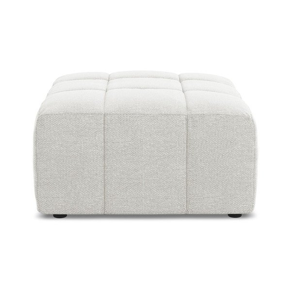 Бяла табуретка  от прежда с примки от букле Aloha – Makamii