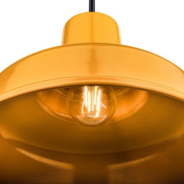 Висяща лампа от метал в цвят охра ø 32 cm Pawn - Squid Lighting-image-3