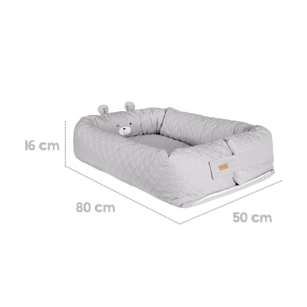 Светлосиво гнездо за бебе Roba style - Roba-image-3