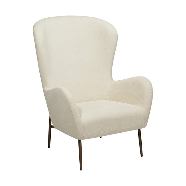 Кремаво кресло от плат букле Glam – DAN-FORM Denmark