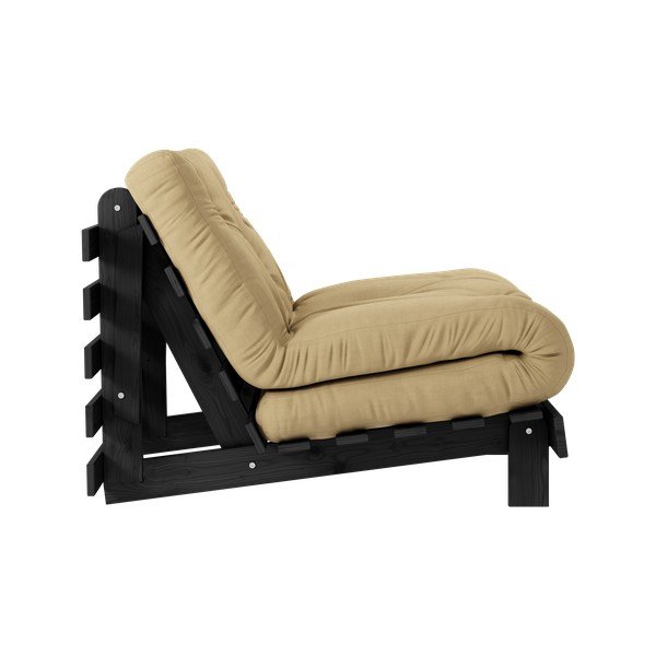 Кресло в цвят горчица Roots Black Night – Karup Design-image-4