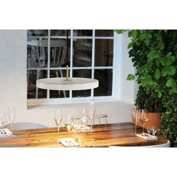 Бяло LED висящо осветително тяло с метален абажур ø 31 cm Asteria Mini - UMAGE-image-4