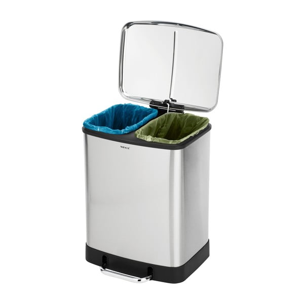 Кошче за отпадъци от неръждаема стомана 24 л Studio Duo - Wenko