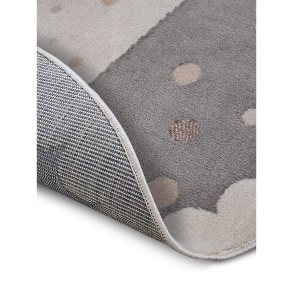 Сив детски килим ø 140 cm Crown - Hanse Home-image-3