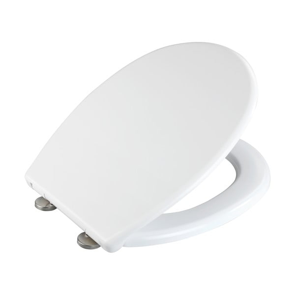 Бяла тоалетна седалка от неръждаема стомана Vorno - Wenko-image-3