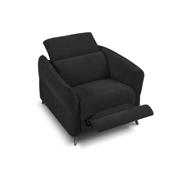 Черен фотьойл Hubble - Windsor & Co Sofas-image-3