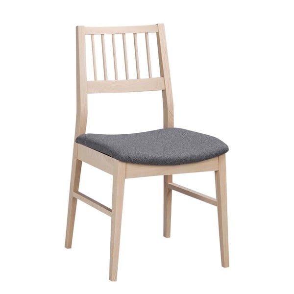 Sada 2 bílých židlí z dubového dřeva Folke  Dan