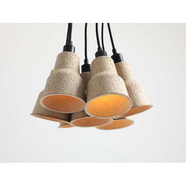 Бежово висящо осветително тялоø 32 cm Celulo – CustomForm-image-1