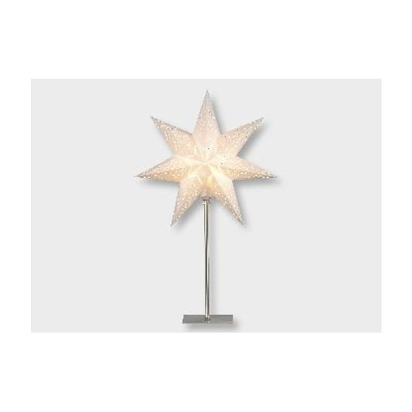 Krémová svítící hvězda se stojanem Best Season Sensy Mini, 55 cm