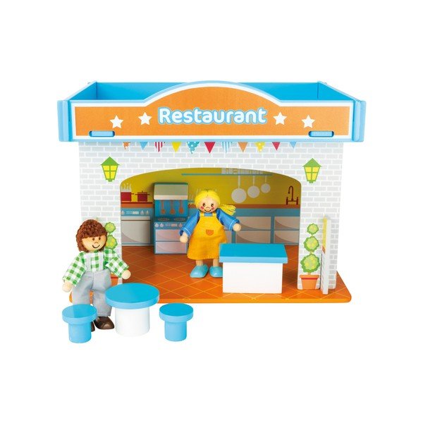 Детска дървена къщичка за игра Ресторант - Legler-image-3