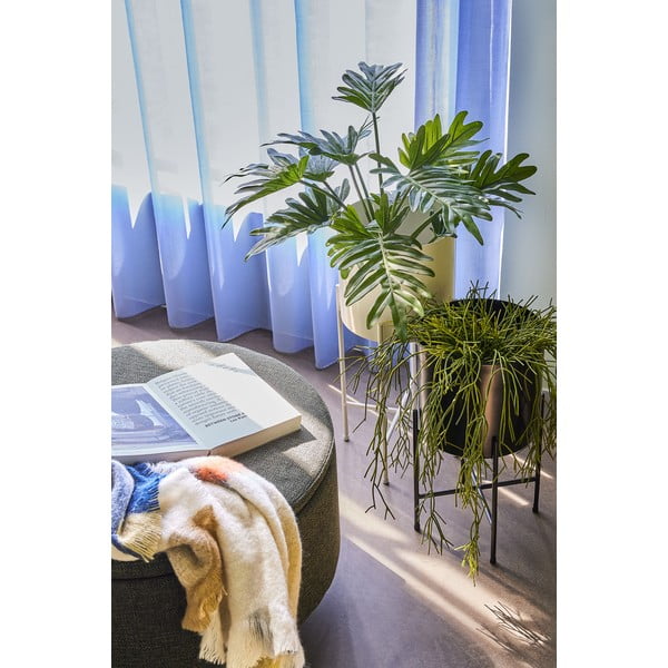 Комплект от 2 бели железни саксии на пиедестали Haggo Airy - Hübsch-image-1