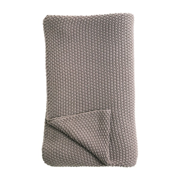 Кафяво памучно одеяло , 185 x 200 cm Moss - Nkuku