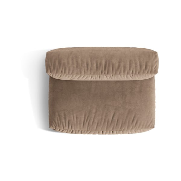 Светлокафяв кадифен модул за диван (среден модул) Martina – Micadoni -image-3