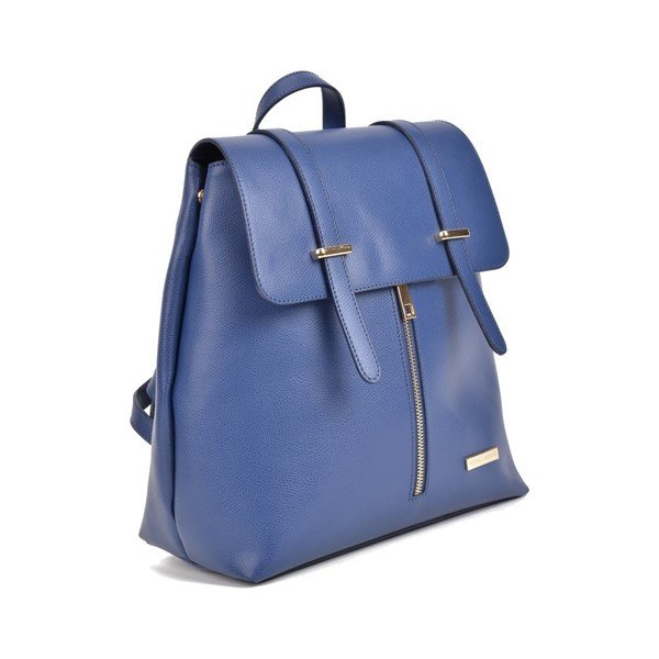 Синя кожена раница Angelica - Sofia Cardoni-image-4