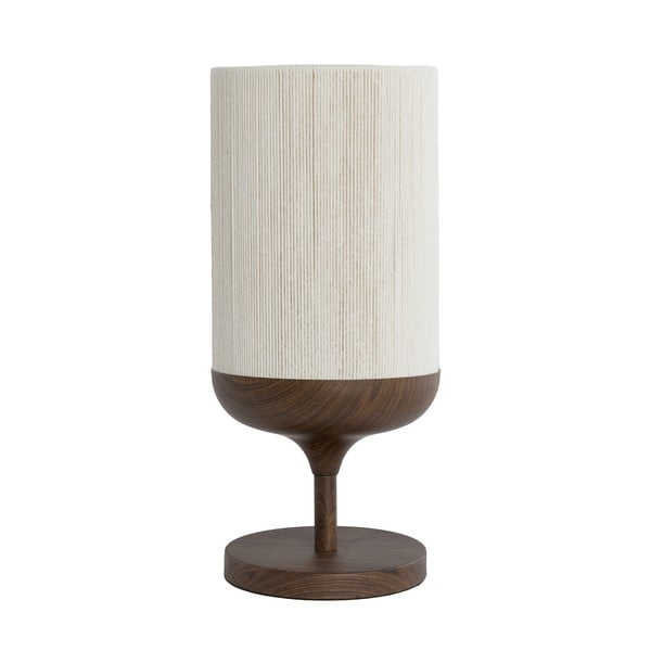 Тъмнокафява настолна лампа с текстилен абажур (височина 50 cm) Dania – Light & Living-image-2