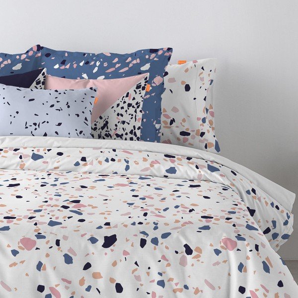 Памучна калъфка за възглавница , 60 x 60 cm Terrazzo - Blanc-image-1