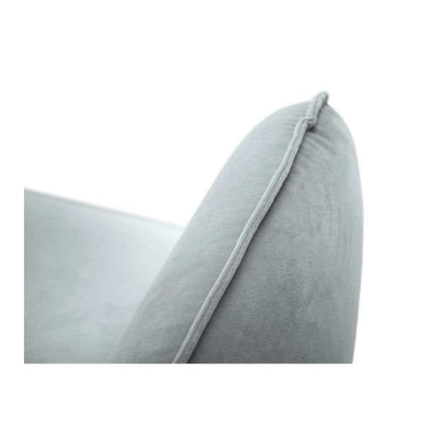 Кресло от светлосиво кадифе Vienna - Cosmopolitan Design-image-3