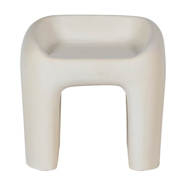 Пластмасов градински стол в цвят слонова кост Nivo – WOOOD-image-2