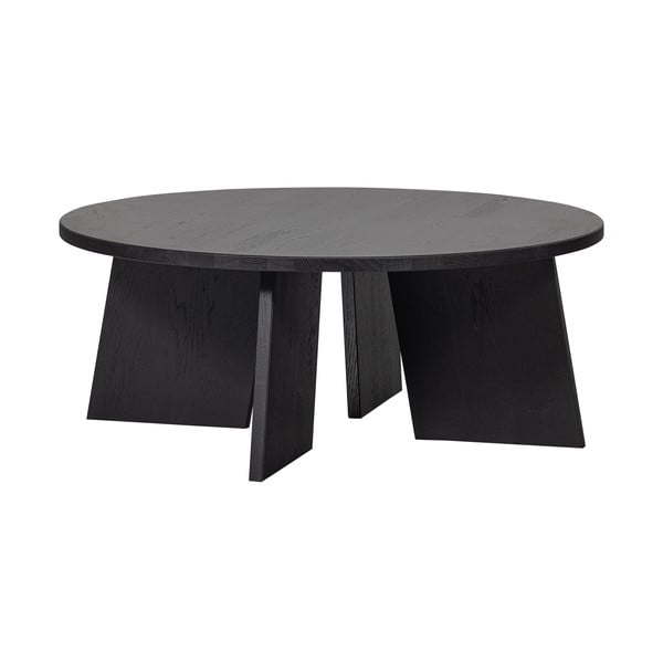 Черна кръгла маса за кафе ø 90 cm Fries - Basiclabel