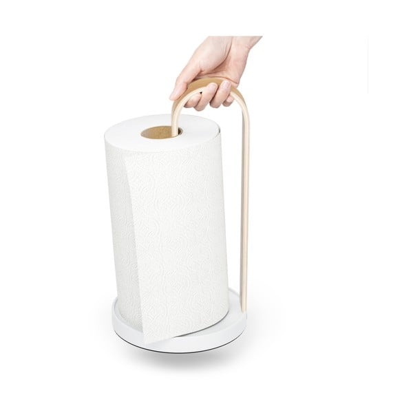 Бяла дървена поставка за хартия ø 17 cm Bellwood - Umbra-image-3