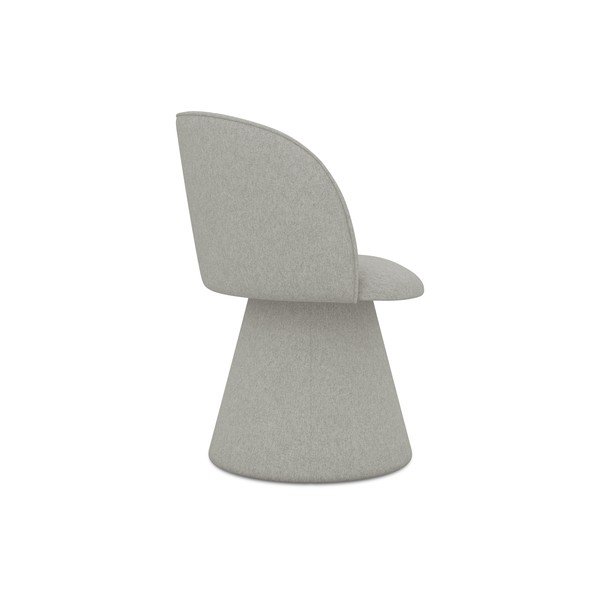 Светлосив тапициран трапезен стол Maia – Makamii-image-3