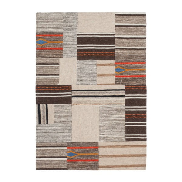 Ručně tkaný koberec z bavlny a vlny Kayoom Intenso 210 Natural, 160 x 230 cm