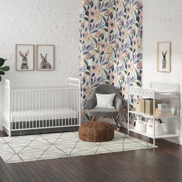 Бяло метално детско креватче 70x140 cm Monarch Hill – Støraa-image-1
