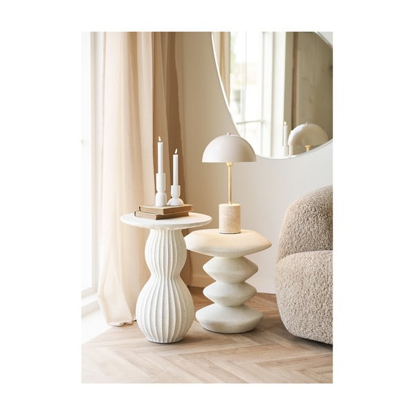 Бежова настолна лампа с метален абажур (височина 45 cm) Sheffield – House Nordic-image-4