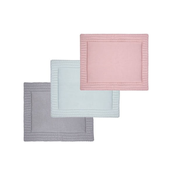 Сива памучна постелка за игра, 70 x 90 cm - Kindsgut-image-3