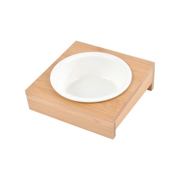 Бамбукова купа с основа за куче ø 12 cm – Love Story