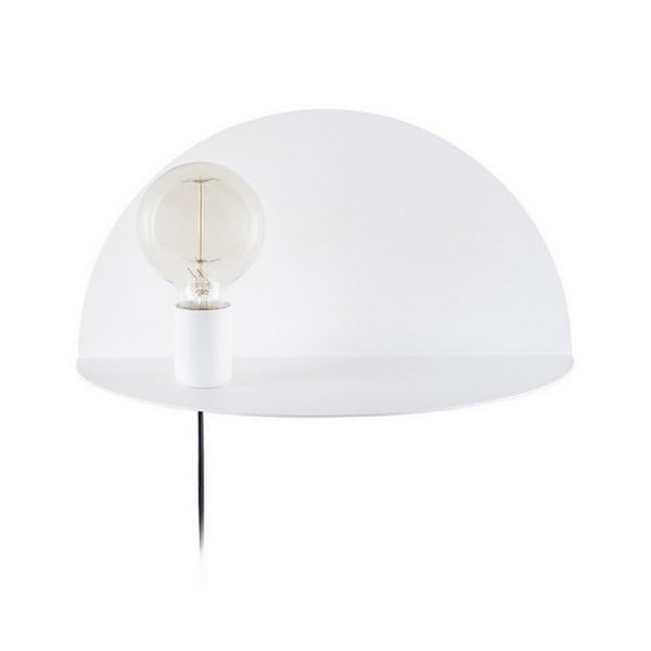Бяла стенна лампа с рафт, дължина 20 cm Shelfie - Homemania Decor