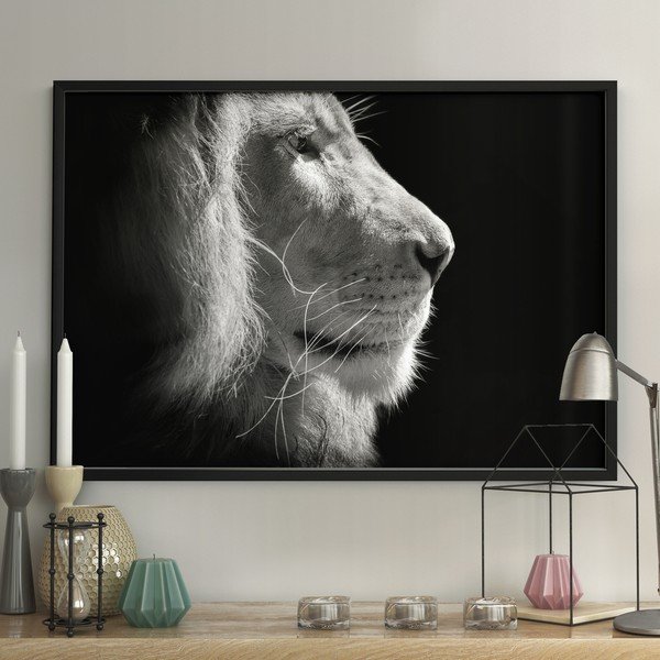 Черно-бял плакат , 50 x 40 cm Lion King - DecoKing-image-1