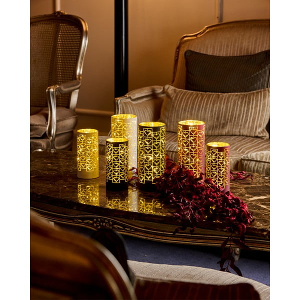 Светла декорация в цвят бордо ø 7 cm Frida - Sirius-image-1