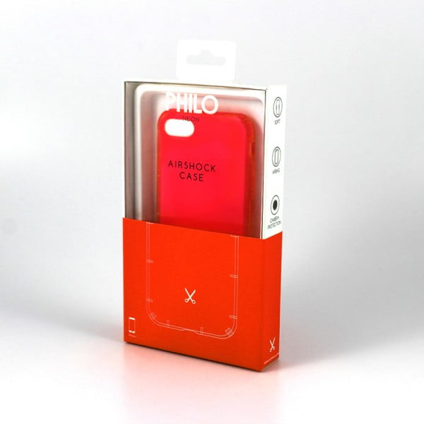 Червен защитен калъф за iPhone 7 и 8 с Air Shock Smart защита - Philo