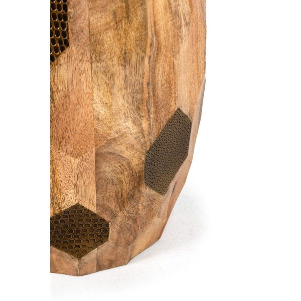 Кръгла странична масичка от масивно манго ø 29 cm Fabia – MOME-image-2