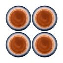 Сини/оранжеви глинени чинии в комплект 4 бр. ø 27 cm Tatum – Bloomingville